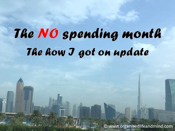no-spending-update-organised-life-and-mind