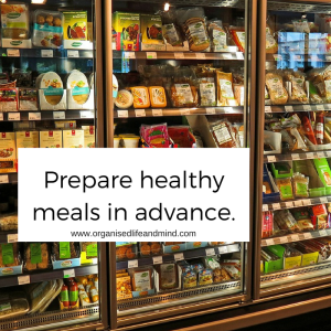 Prepare healthy meals in advance surgery