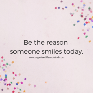 Be the reason someone smiles today Saturday quote