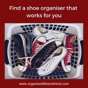 Shoe organiser shoes