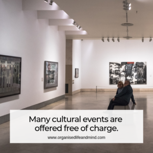 Save more money cultural events