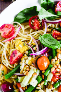 Spaghetti salad dinner