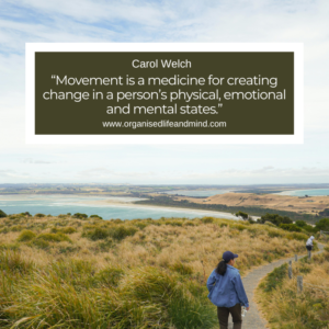 Saturday Quote 2026-27 “Movement is a medicine for creating change in a person’s physical, emotional, and mental states.” Carol Welch