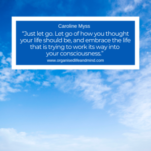 Saturday Quote 2026-38 “Just let go. Let go of how you thought your life should be, and embrace the life that is trying to work its way into your consciousness.” Caroline Myss